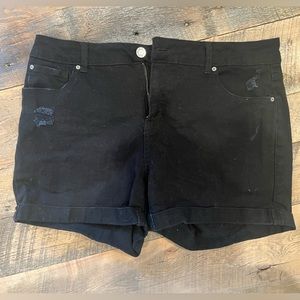 Black shorts size 14